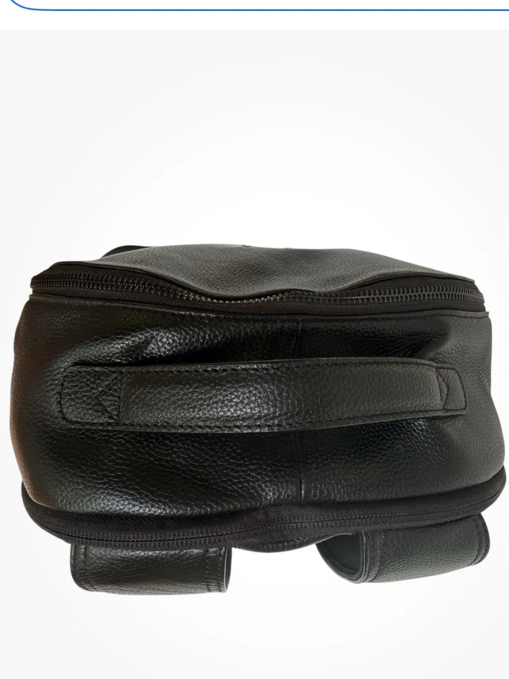 Hook and Albert Top Grain Black Leather Backpack
